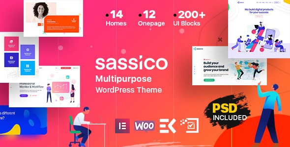 Sassico - 多用途Saas移动应用网站WordPress主题