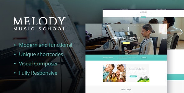 Melody - Arts & Music School WordPress Theme