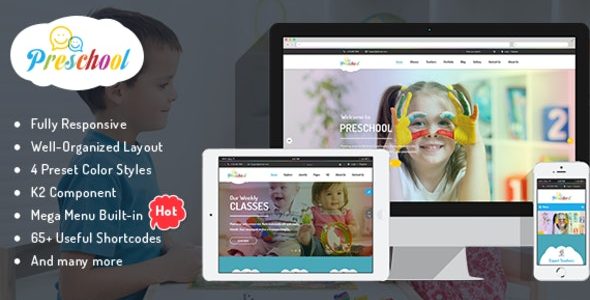 Preschool - 幼儿园儿童保育中心儿童教育Joomla模板