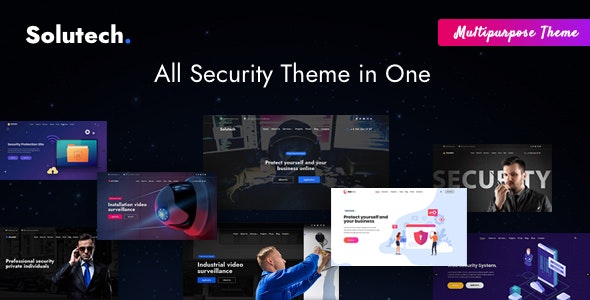 Solutech - 安保设备安全公司网站WordPress主题