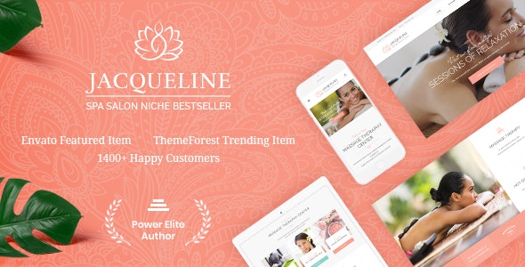 Jacqueline - Spa & Massage Salon Beauty WordPress Theme