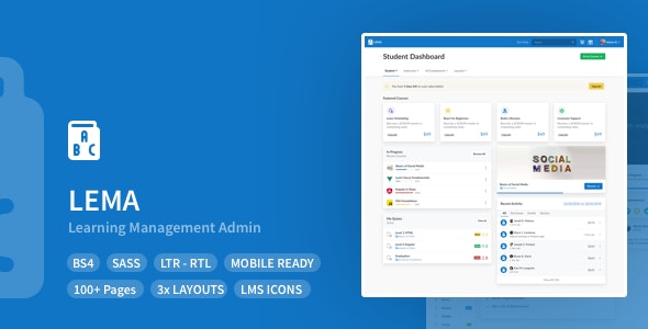 LEMA - 学习管理系统管理模板