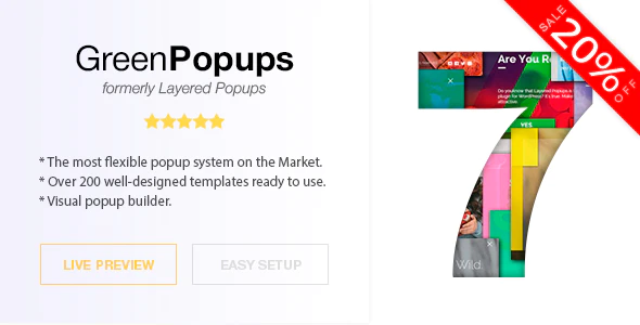  Green Popups (formerly Layered Popups) - independent pop-up plug-in