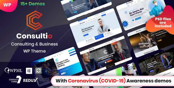Consultio - 企业商务咨询公司网站模板WordPress主题