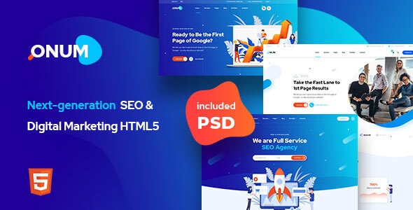 Onum - SEO市场营销推广优化网站HTML5模板