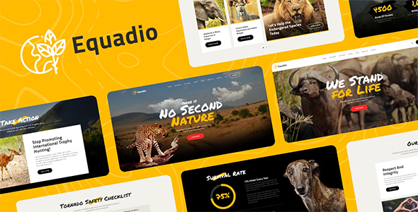  Equalio - WordPress theme of non-profit environmental protection website