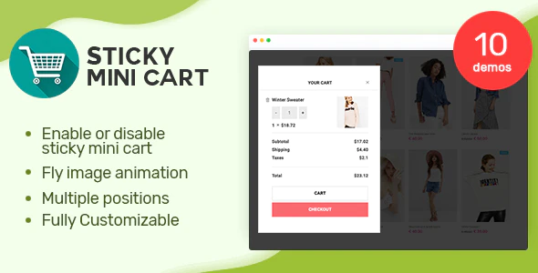 Sticky Mini Cart For WooCommerce