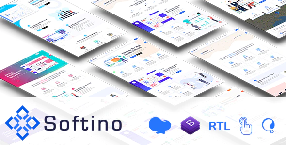  Softino - Multipurpose software application APP landing page WordPress template