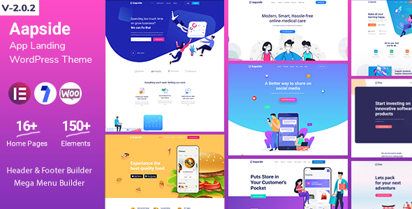 Aapside - App Landing WordPress Theme