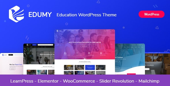  Edumy - WordPress Chinese theme of LMS online course education and training website