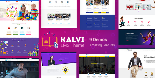  Kalvi - WordPress theme of LMS high-end education and training school website