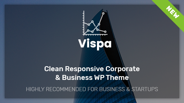  Vispa for Startups - Responsive Enterprise Business Website WordPress Template