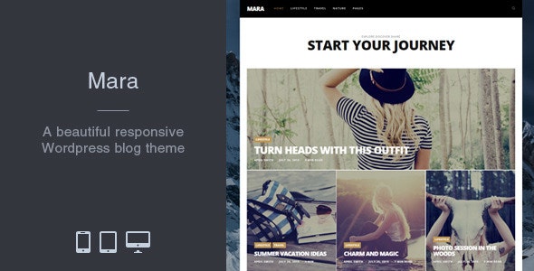  Mara - Beautiful Photo Album Show Blog WordPress Theme