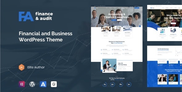  Famulus - financial management website template WordPress theme