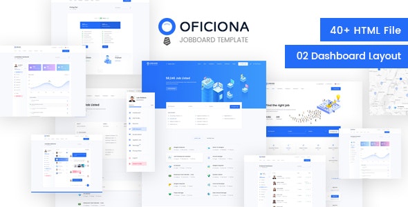 Oficiona - 招聘求职工作发布网站HTML模板