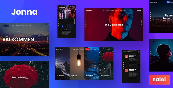  Jonna - Personal / Resume / Portfolio Website Template