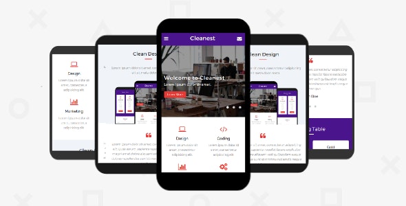 Cleanest – 移动响应式升级版网站HTML5模板