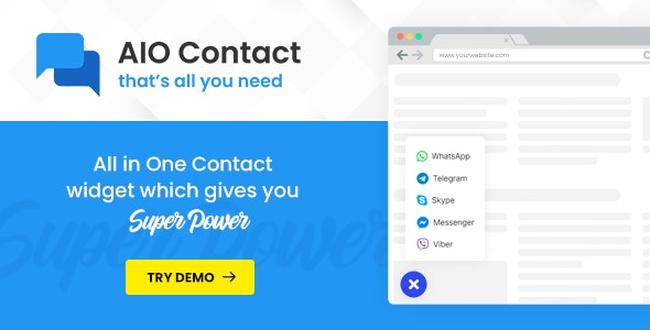  AIO Contact - Multifunctional contact information widget plug-in