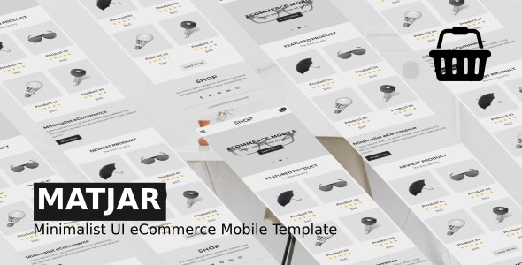 Matjar - 极简用户界面电子商务移动HTML5模板