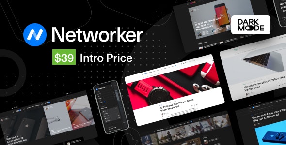 Networker - Tech News WordPress Theme with Dark Mode