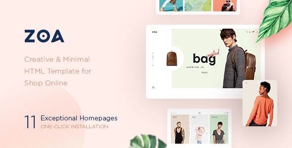 Zoa - Minimalist HTML Template