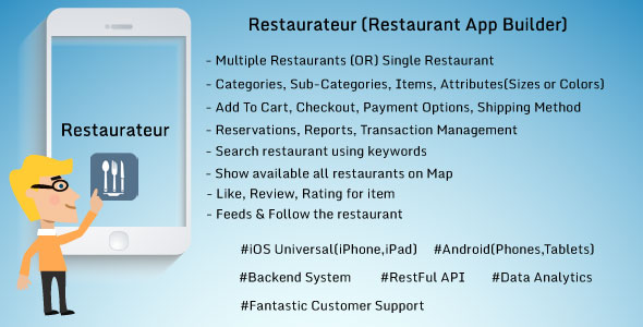  Restaurateur - Any restaurant app solution