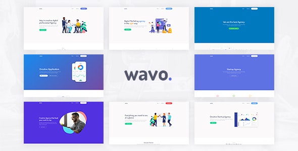 Wavo - 响应式 SaaS WebApp 程序软件HTML5模板