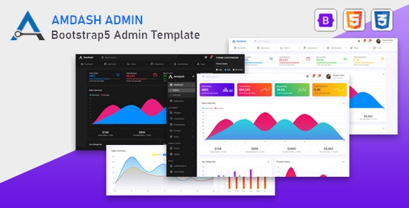 Amdash - Bootstrap 5 响应式管理后台网站HTML模板