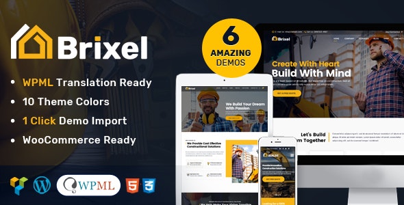 Brixel - Building Construction WordPress Theme