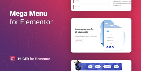 Huger – Mega Menu for Elementor 超级巨型菜单插件