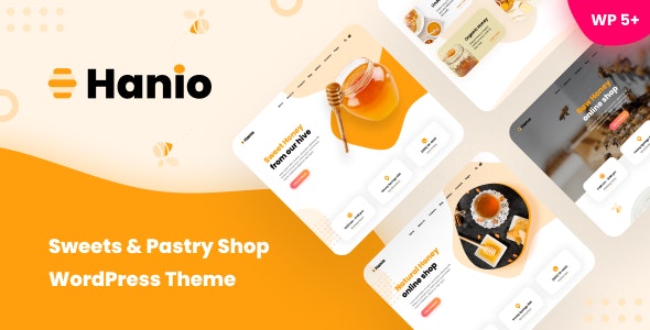  Hanio - Candy cake honey dessert shop WordPress Chinese theme