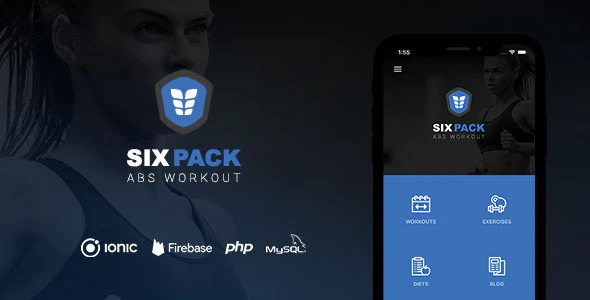  SixPack - Ionic 5 fitness APP+background system