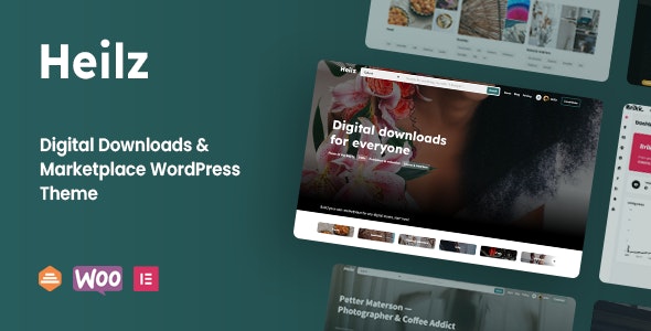 Heilz - Digital Downloads & Marketplace WordPress Theme