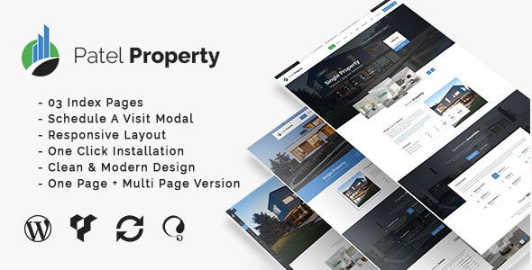  PatelProperty - Real Estate House Rental WordPress Theme