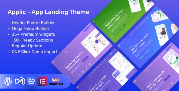 Applic - App Landing WordPress Theme