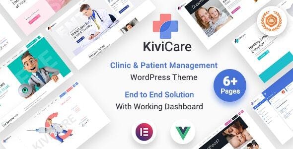 KiviCare - 医疗诊所患者管理网站WordPress主题