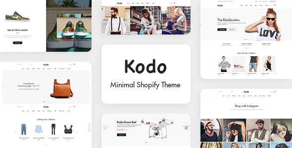  Kodo - small simple clothing e-commerce website template Shopify theme