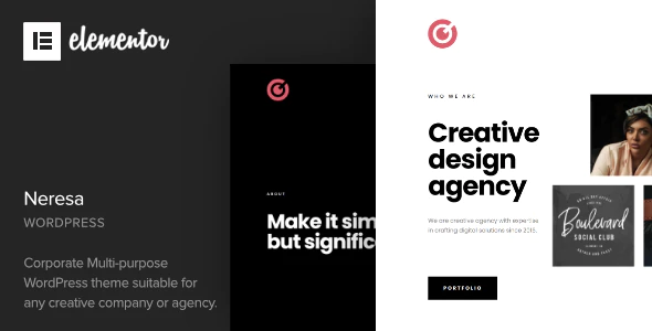 Neresa - Elementor 可视化编辑网站模板WordPress主题