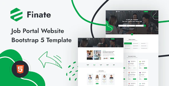 Finate - Bootstrap 5 工作发布门户网站模板