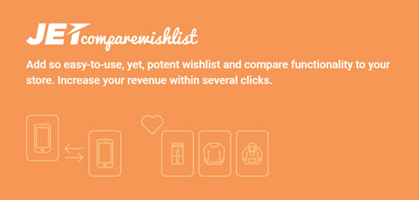 JetCompareWishlist For Elementor - 商店愿望清单收藏夹插件