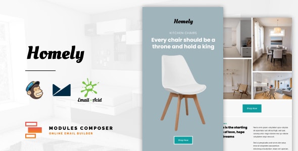  Homely - Responsive furniture interior design email builder