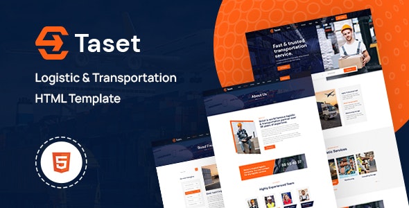 Taset - 物流运输仓储货运快递企业 HTML 模板