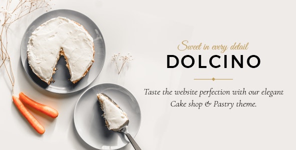  Dolcino - WordPress template for bread cake candy store