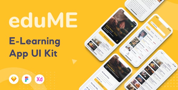  Edume - APP UI suite of learning, education and training application