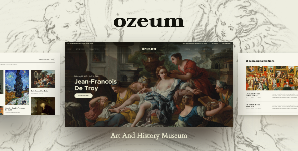 Ozeum - 现代美术馆博物馆画廊 WordPress 主题