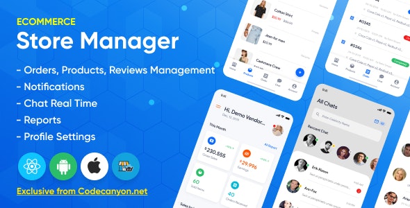  Store Manager - for the React Native application of Woocommerce e-commerce system