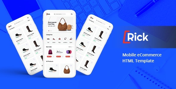  Rick – Bootstrap mobile e-commerce website HTML template