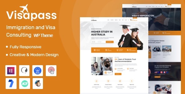 Visapass – Immigration Consulting WordPress Theme