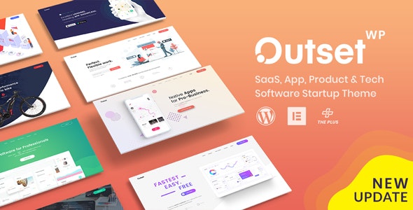  The Outset - for Saas and Startup multi-purpose WordPress themes