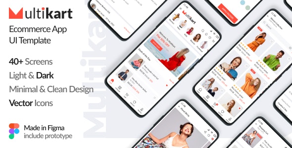  Multikart - Fashion online store App UI Kit application template